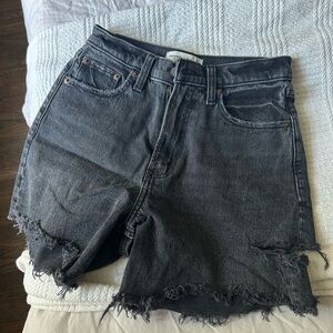 Abercrombie Black Jean Shorts